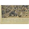 Image 6 : 1820 Hand-Coloured Aquatint: Monkey Versus Dog at the Westminster Pit
