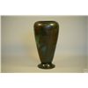 Image 4 : C1920 WMF Patinated Brass Vase with Etched Floral Design - Unusual Mark