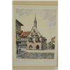Image 7 : Pair of German Hand Tinted Etchings Signed Indistinctly