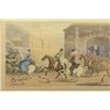 Image 5 : 19th C. Colored Engraving Titled: A Nobel Hunting Party - Drawn by Rowland Son
