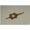 Image 1 : Antique Clock Pendulum with Mercury Glass Inset