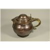 Image 1 : Late 18th C. Irish Silvered Hammered Copper Tankard Jug - Inset with Irish Half-Penny 1775