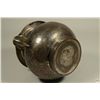 Image 6 : Late 18th C. Irish Silvered Hammered Copper Tankard Jug - Inset with Irish Half-Penny 1775