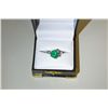 Image 1 : Estate Jewelry: ROUND EMERALD 14K GOLD RING 3.05CT