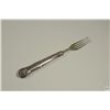 Image 1 : Hallmarked Tines and Handle Sterling Silver Fork C. 1890