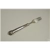 Image 2 : Hallmarked Tines and Handle Sterling Silver Fork C. 1890