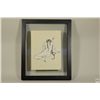 Image 1 : Original Signed Ink & Gouache Drawing of a Nude Pierced by an Arrow