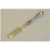 Image 2 : Antique European Condiment Spade - Parcel Gilt With Hallmarked Silver Handle