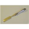 Image 3 : Antique European Condiment Spade - Parcel Gilt With Hallmarked Silver Handle