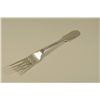 Image 1 : Chinese Export Ware - Sterling Fork - Hallmarked: CUT and Faux British Marks - Monogram