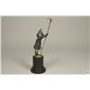 Image 4 : C.1900 Antique Royal Hampshire? Unusual Pewter Figure on Hardstone Base