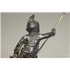 Image 9 : C.1900 Antique Royal Hampshire? Unusual Pewter Figure on Hardstone Base