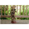 Image 1 : Henryk? Kossowski - C. 1900 Patinated Spelter Statue of a Naiad on Wood Base