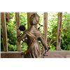 Image 8 : Henryk? Kossowski - C. 1900 Patinated Spelter Statue of a Naiad on Wood Base