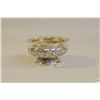 Image 3 : English London Parcel Gilt Sterling Master Salt (William Elliot 1824-1825)