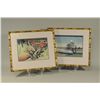 Image 1 : Pair of Japanese Woodblock Prints - Label of Authenticity on Reverse