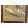 Image 8 : Vintage Cast Bronze Portrait Plaque of MOZART - Mounted on Wood Panel