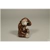 Image 6 : Antique Painted Porcelain Figure of a Monkey