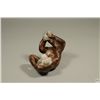 Image 8 : Antique Painted Porcelain Figure of a Monkey