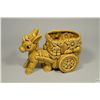 Image 1 : Vintage JAPAN Ceramic Donkey & Wheelbarrow Small Planter