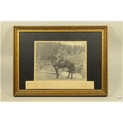 C.1900 Antique Photo: Mounted Policeman on Horse: 'Dexter II'