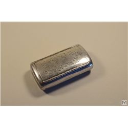 Antique Continental Silver Hinged Tobacco Box With Swedish Import Marks:1912