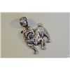 Image 2 : Large, Unusual 'Designer' Dog Pendant - Marked and Stamped: '925'