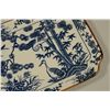 Image 8 : Unusual - Unmarked Rectangular Dish, Blue & White Imari Pattern - Birds & Gardens
