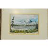 Image 3 : Landscape Acrylic on Paper by E. MacLeod (1987) - Sicamous B.C.  'At Water's Edge'