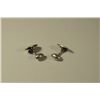 Image 8 : Enamelled Sterling Cufflinks C. 1920