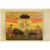 Image 1 : Vintage Oil on Masonite Portrait of Spanish Bullfighter MATADOR MANOLETE (1917-1947)