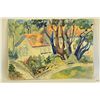 Image 2 : C.1940 Watercolor of Cottage - Apparently Signed: M.L. Woolley?