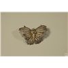 Image 1 : Antique Chinese Filigree Butterfly Brooch, Traces of Gilding Remain