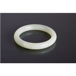 Chinese White Hardstone Bangle