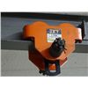 Image 2 : Jet 1 Ton I Beam Chain Hoist w/Metal Table