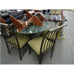 Glass Top Table w/4 Chairs