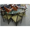 Image 1 : Glass Top Table w/4 Chairs