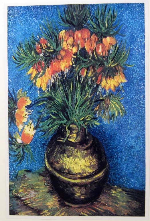 VINCENT VAN GOGH "LILLIES" ART GICLEE PRINT