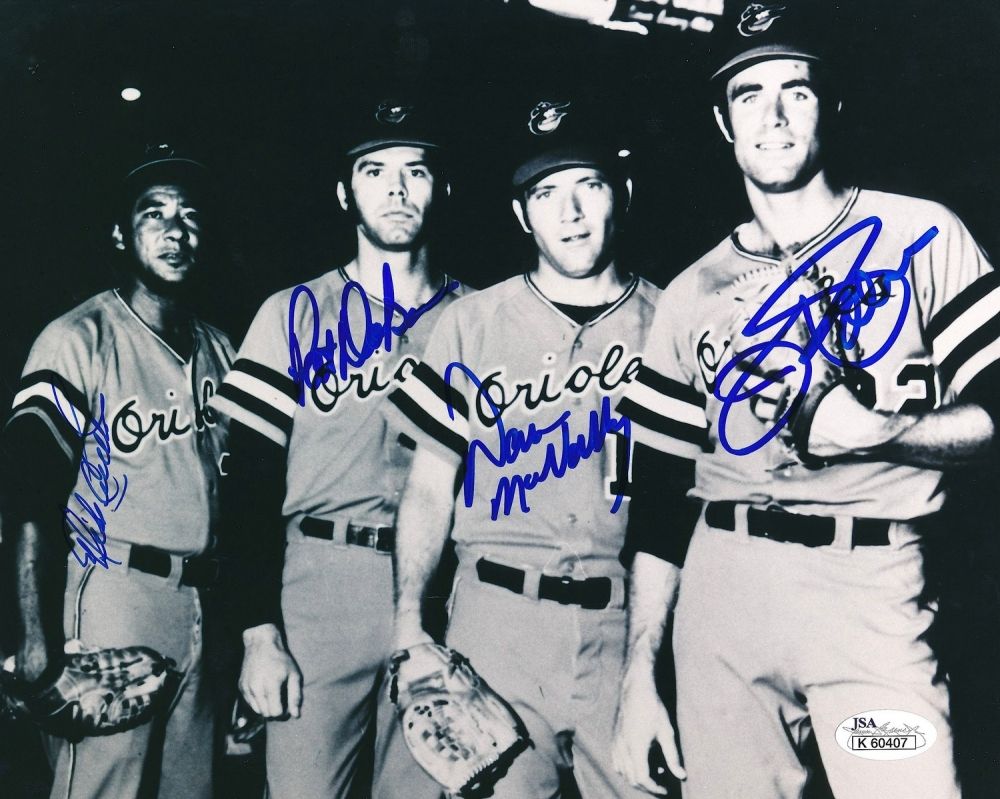 Mike Cuellar JSA COA Pat Dobson Orioles Signed 8x10 Photo