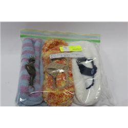 3 PK MARY JANE STYLE SLIPPERS AS THEY COME