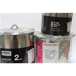 3 PC STOCK POTS SET