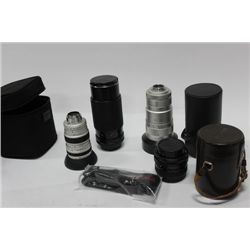 BOX OF CAMERA LENSES