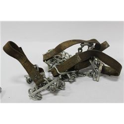 SET OF FOUR EMERGENCY STRAP-ON TIRE CHAINS