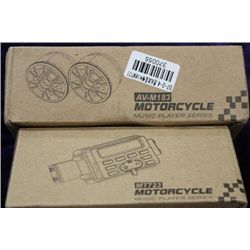 NEW PROFESSIONAL  MOTERCYCLE STEREO AND SPEAKERS