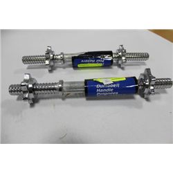 2 DUMBELL HANDLES