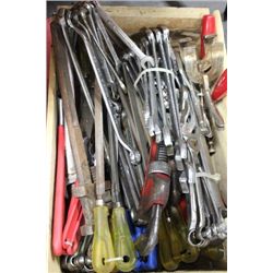 CRATE OF MISC. HAND TOOLS