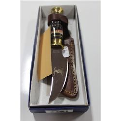 SMALL BONE HANDLED KNIFE W CASE ON CHOICE