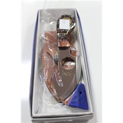 SMALL BONE HANDLED KNIFE W CASE ON CHOICE