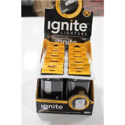 CASE OF 10 IGNITE LIGHTERS
