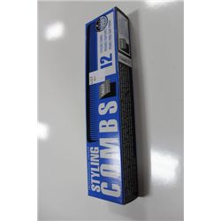 12 PK OF PROFESSIONAL GRADE STYLING COMBS